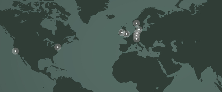 Weltkarte mit WindowMaster-Büros